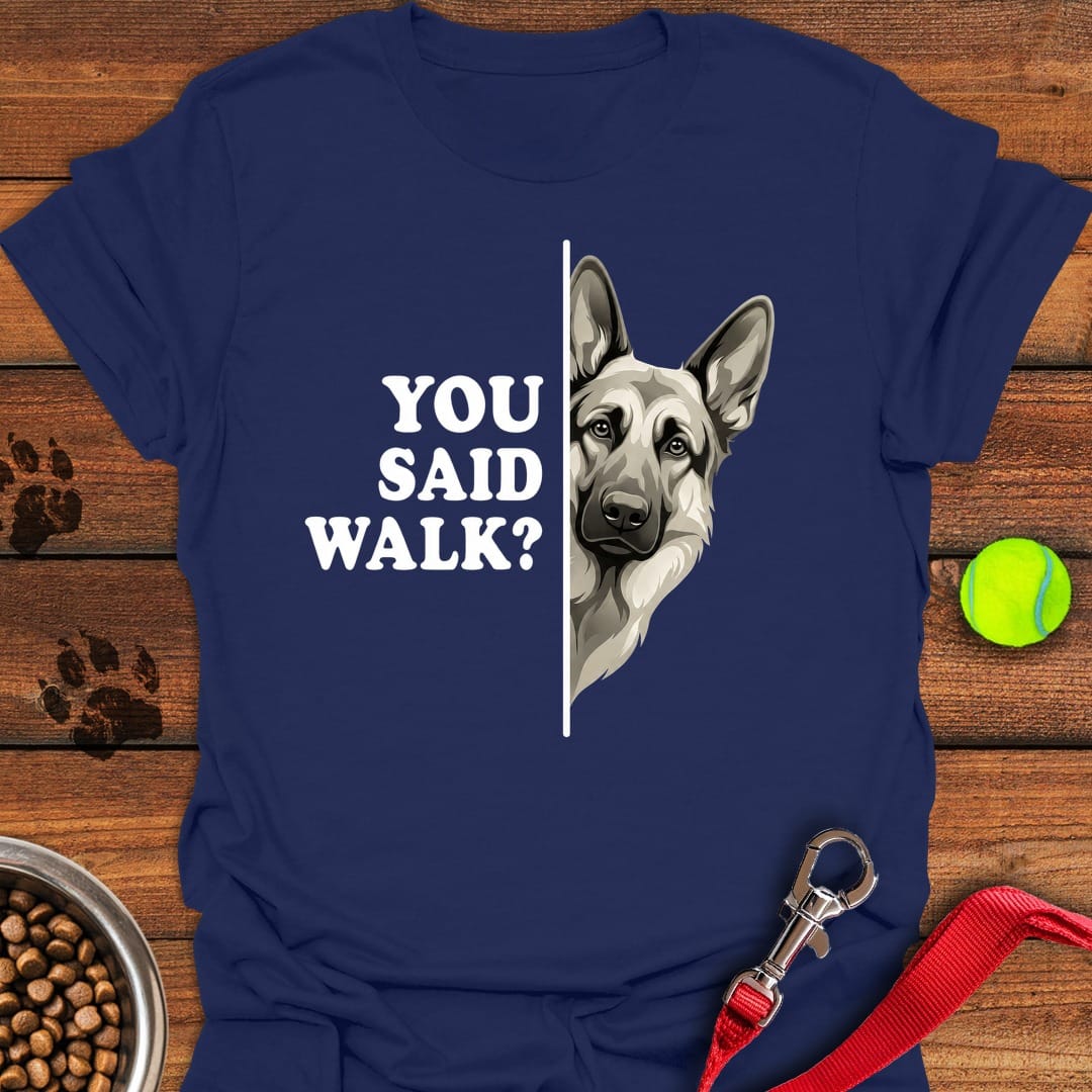 German Shepherd Walk Navy