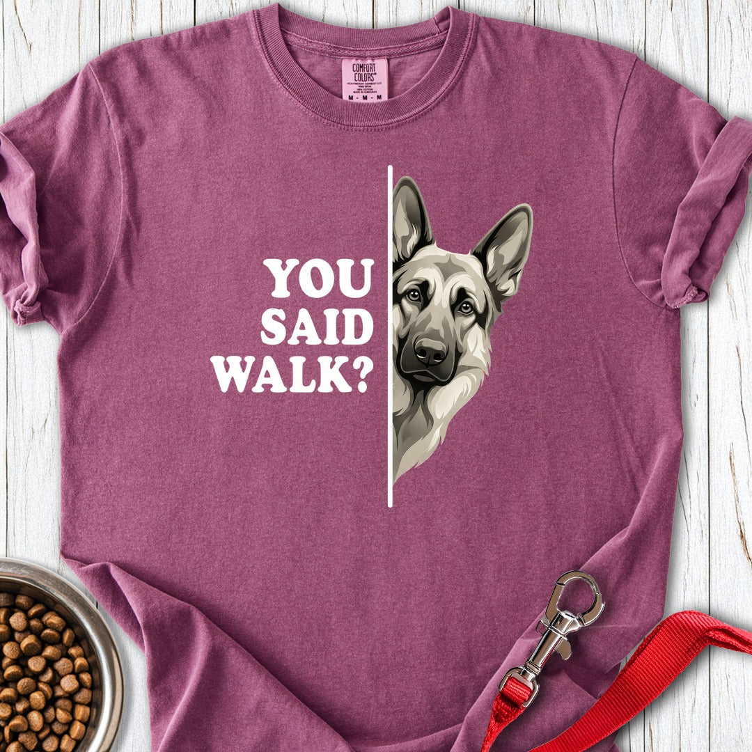 German Shepherd Walk Premium Tee Berry