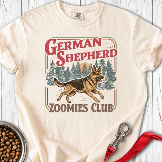 German Shepherd Zoomies Club Premium Tee Ivory