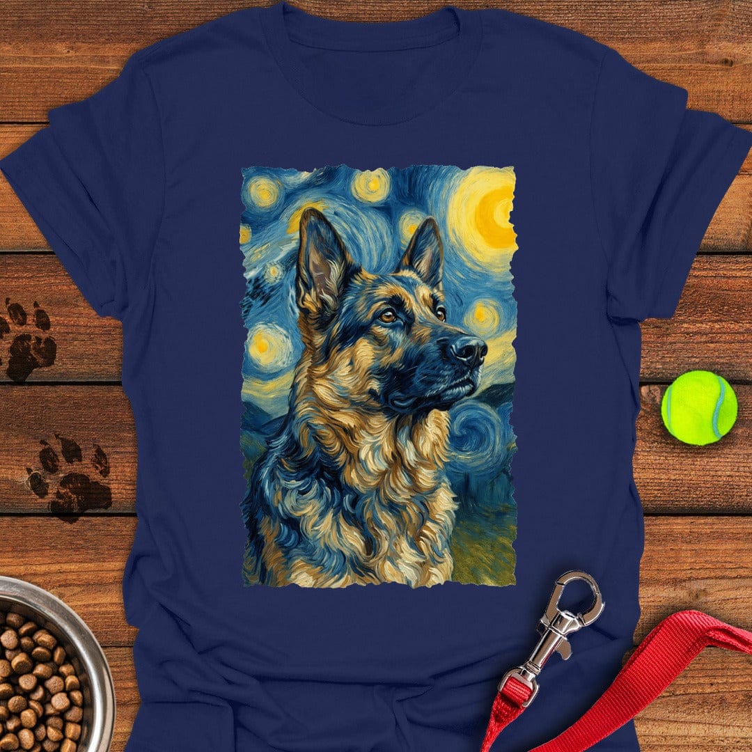 German Shepherd van Gogh Navy