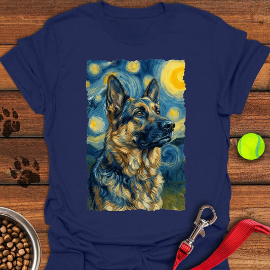 German Shepherd van Gogh Navy
