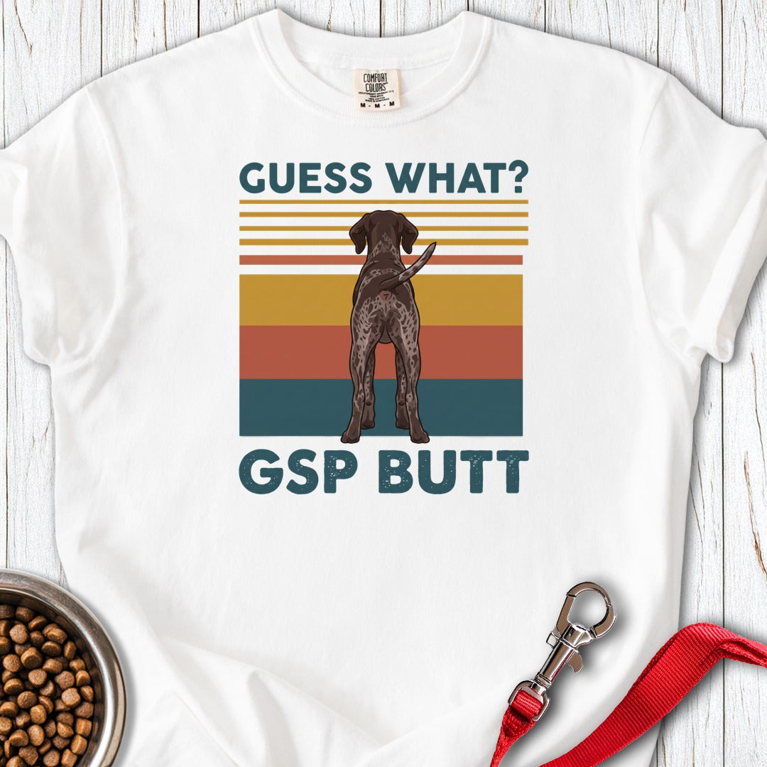 German Shorthaired Pointer Butt Premium Tee White
