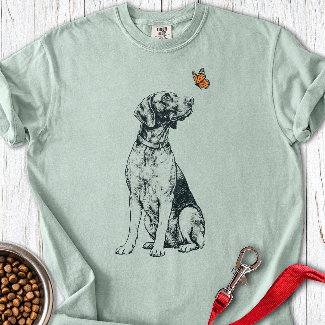 German Shorthaired Pointer Butterlfy Premium Tee Bay