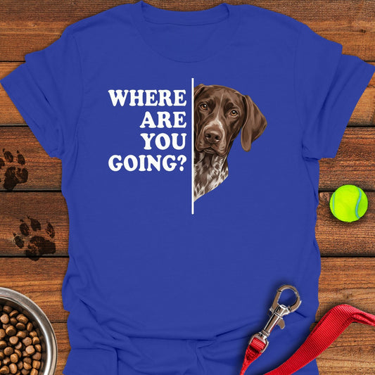 German Shorthaired Pointer Followning Royal