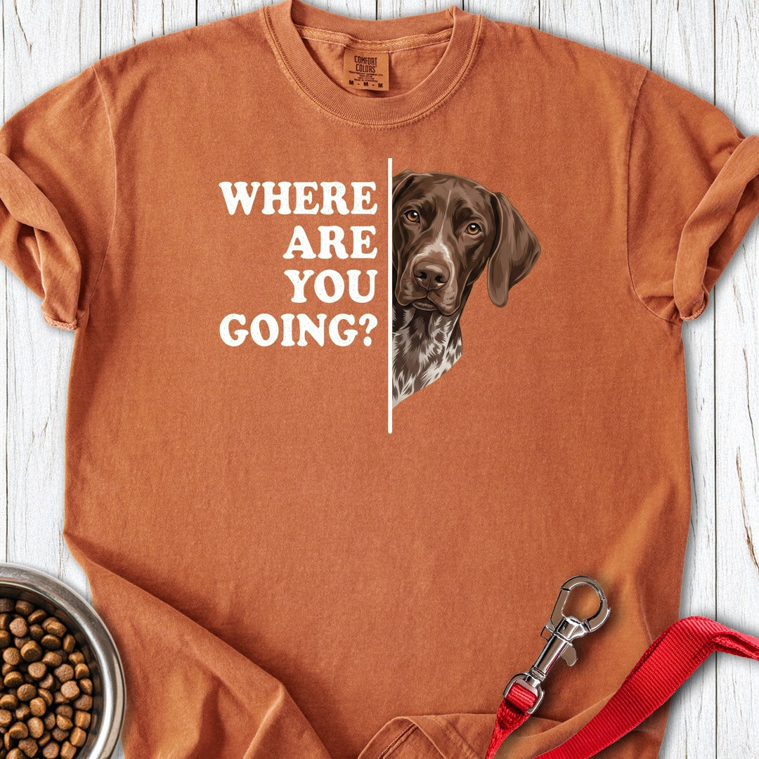 German Shorthaired Pointer Followning Premium Tee Yam