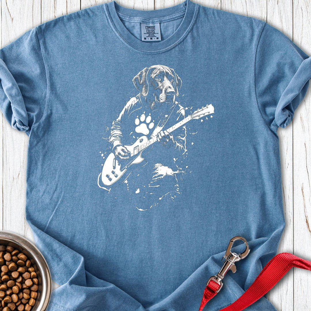 German Shorthaired Pointer Guitar Premium Tee Blue Jean