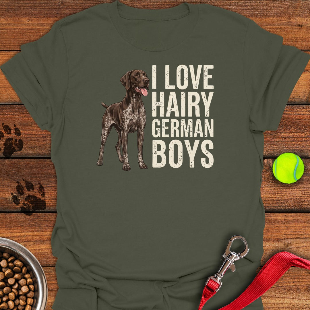 German Shorthaired Pointer Hairy Boys Military Green