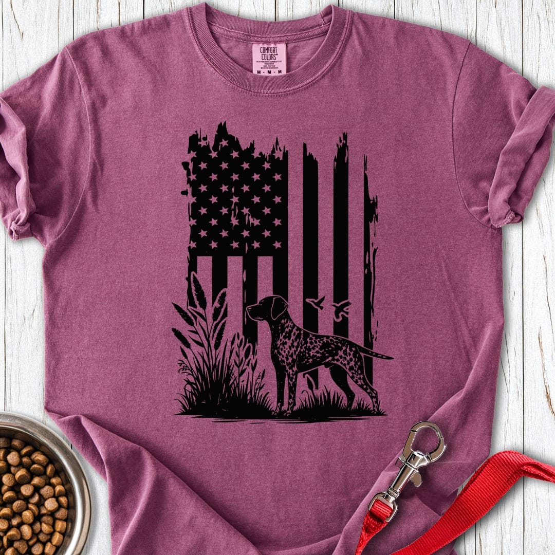 German Shorthaired Pointer Hunter USA Premium Tee Berry
