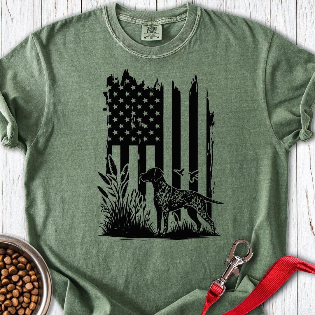 German Shorthaired Pointer Hunter USA Premium Tee Moss