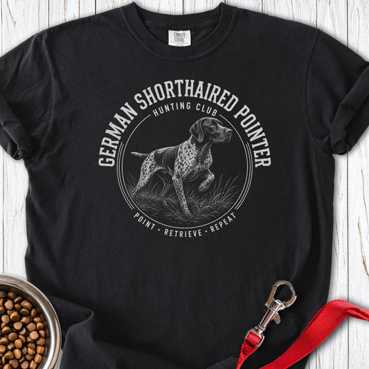 German Shorthaired Pointer Hunting Club Premium Tee Black