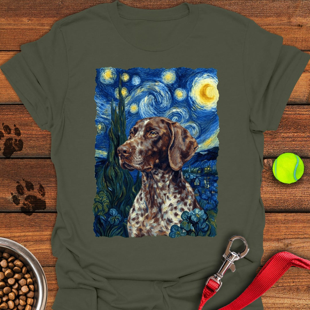 German Shorthaired Pointer Van Gogh Military Green