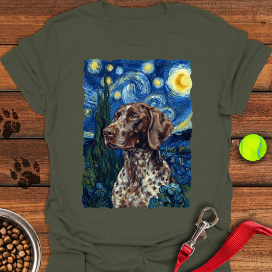 German Shorthaired Pointer Van Gogh Military Green