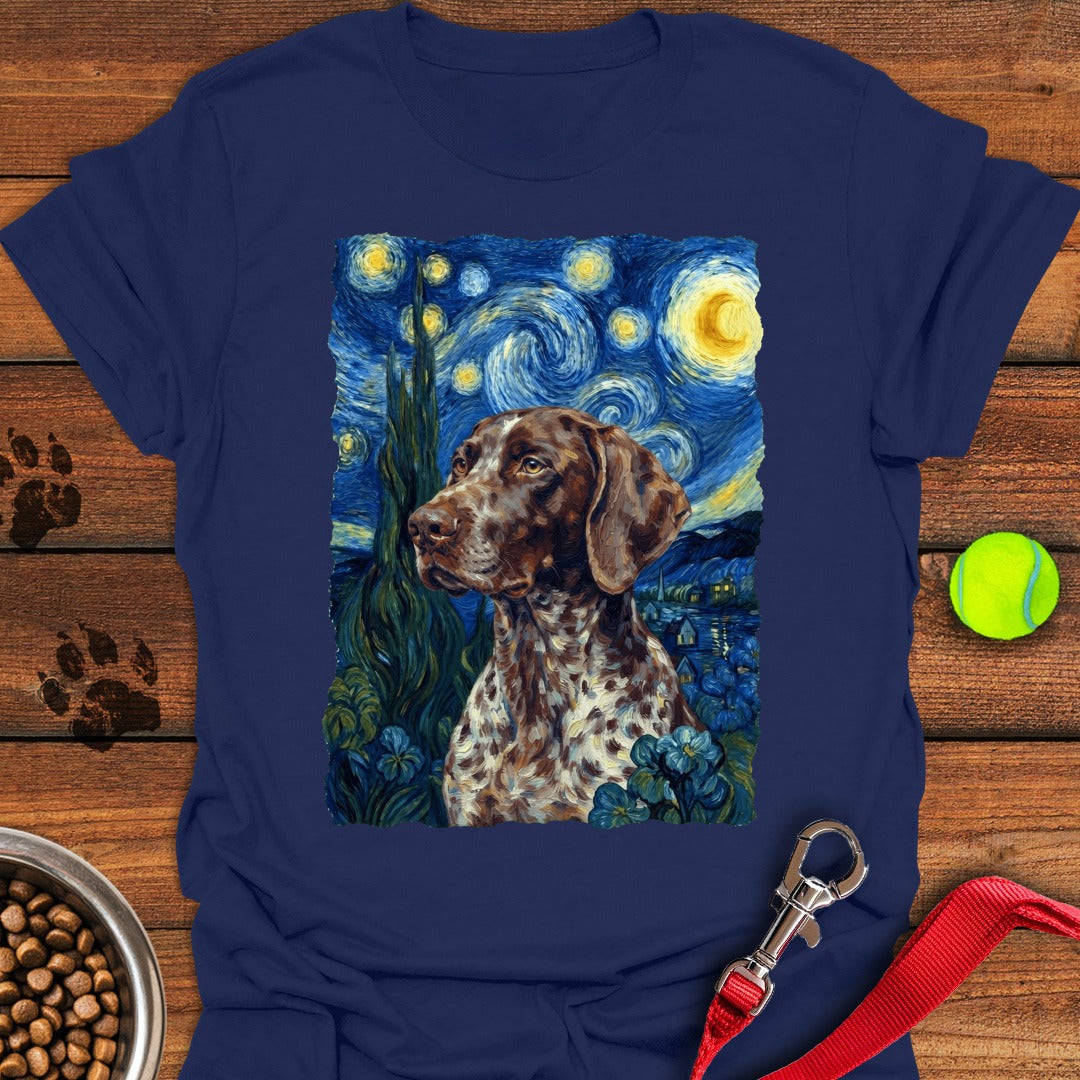 German Shorthaired Pointer Van Gogh Navy