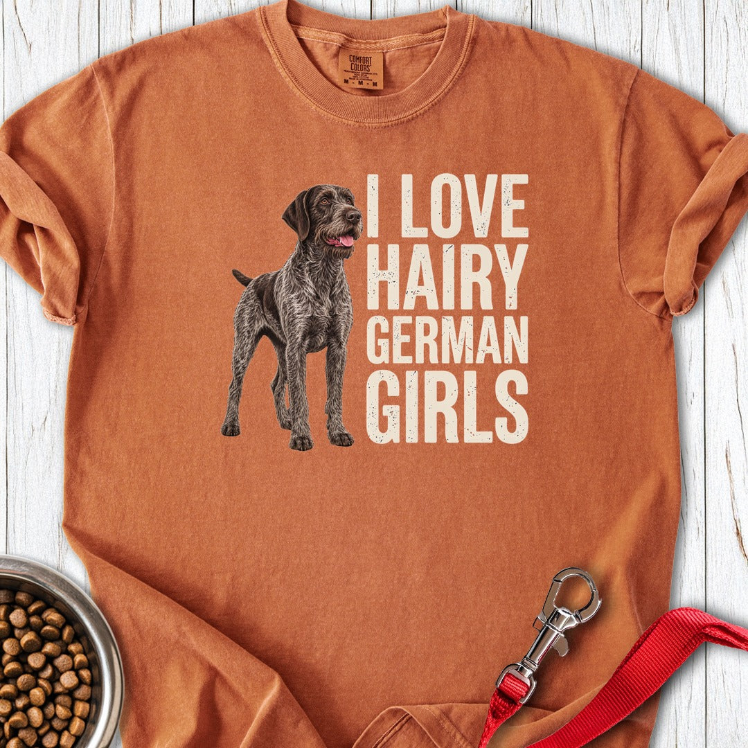 German Wirehaired Pointer Girl Premium Tee Yam
