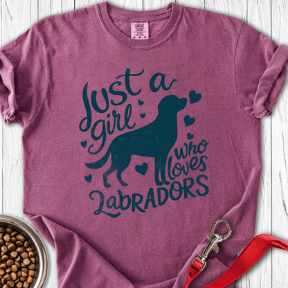 Girl Loves Labrador Premium Tee Berry