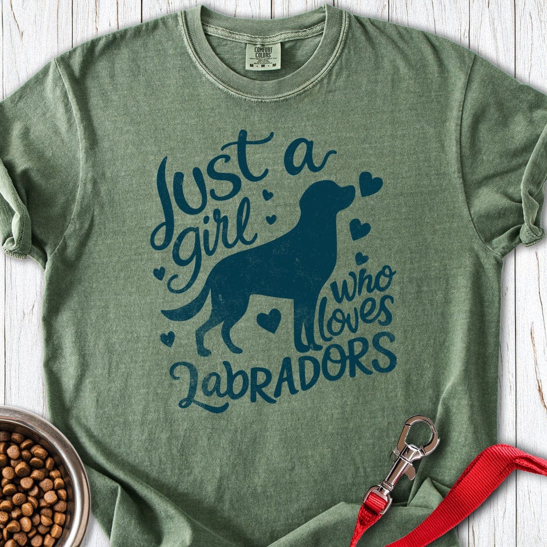 Girl Loves Labrador Premium Tee Moss