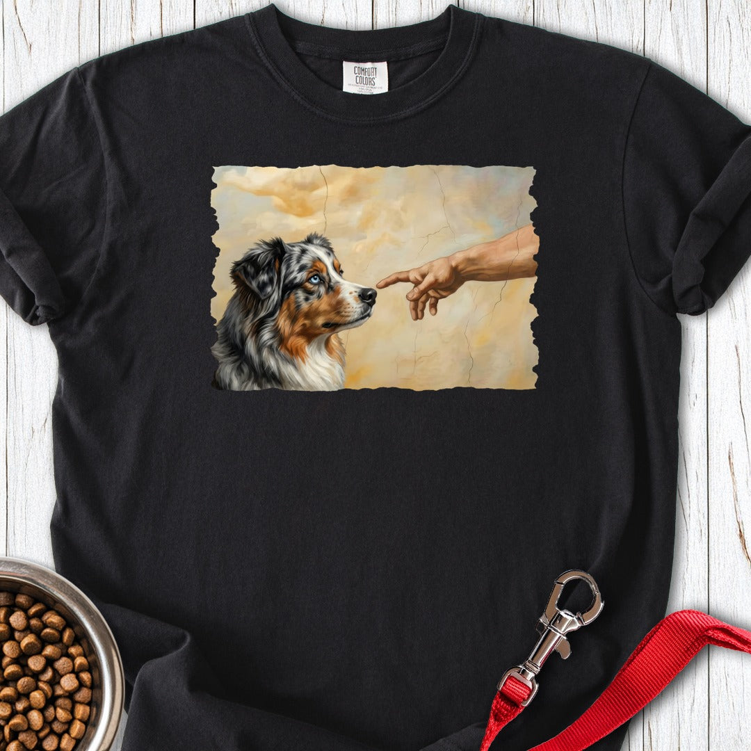 God Creates Australian Shepherd Premium Tee Black