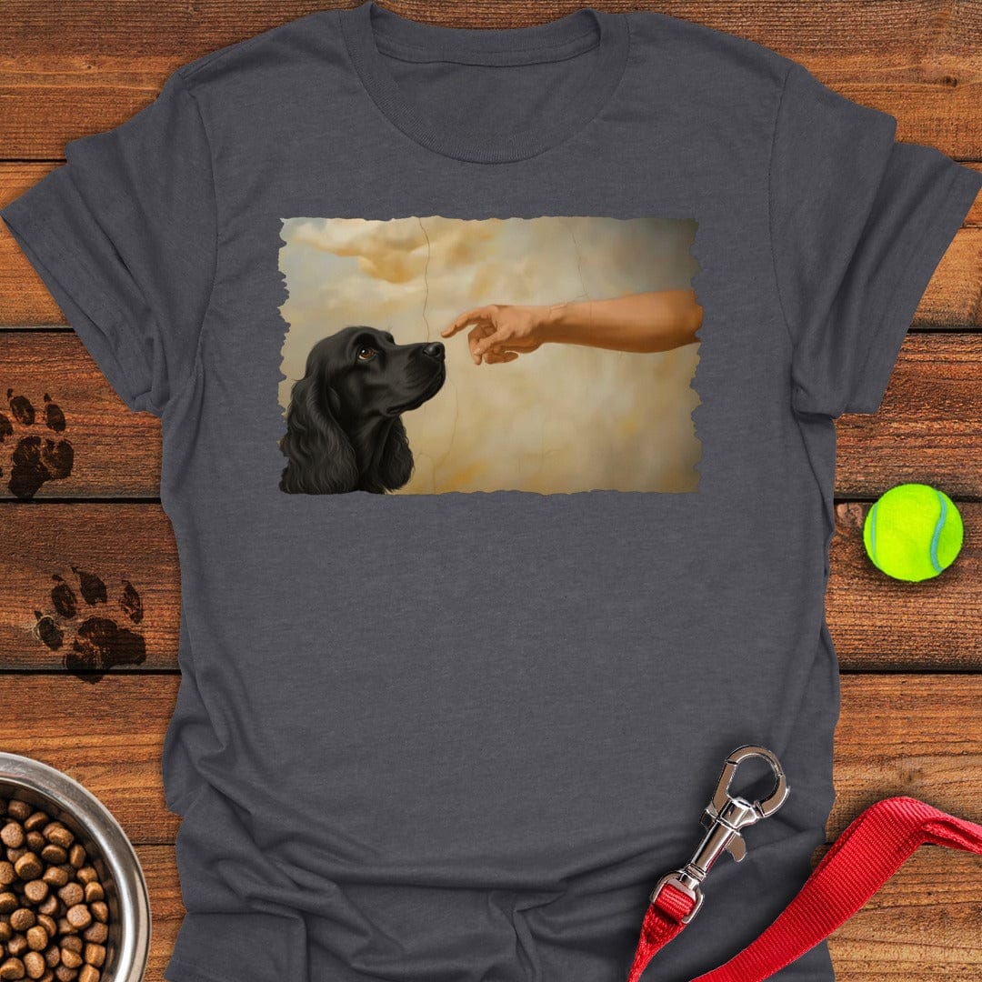 God Creates Black Cocker Spaniel Dark Heather