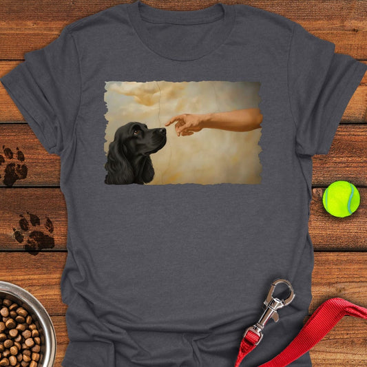 God Creates Black Cocker Spaniel Dark Heather