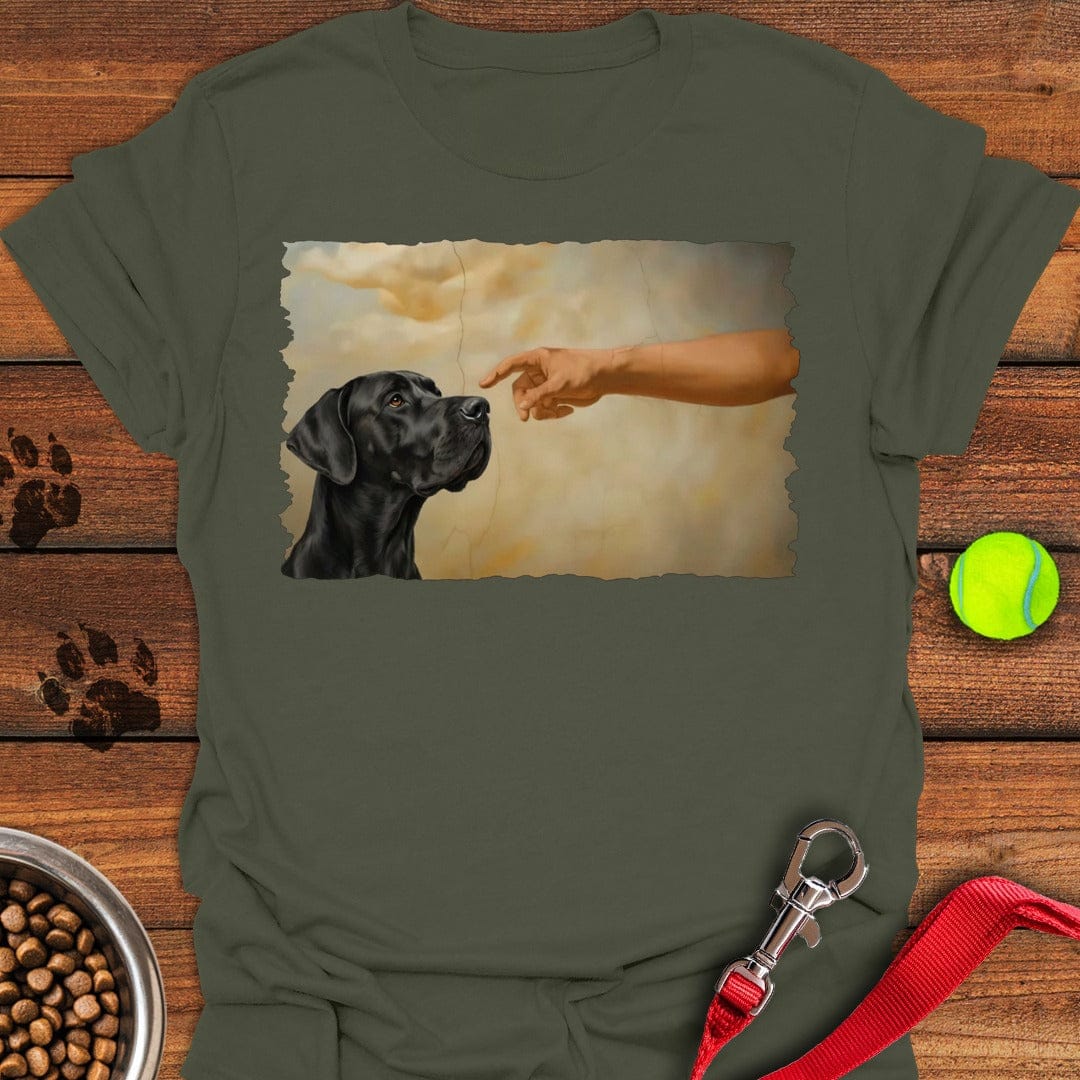 God Creates Black Great Dane Military Green