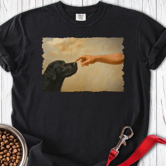God Creates Black Lab Premium Tee Black
