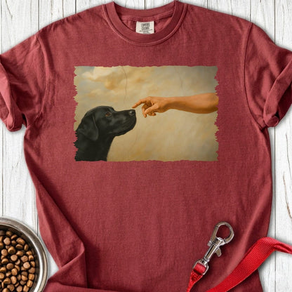God Creates Black Lab Premium Tee Brick