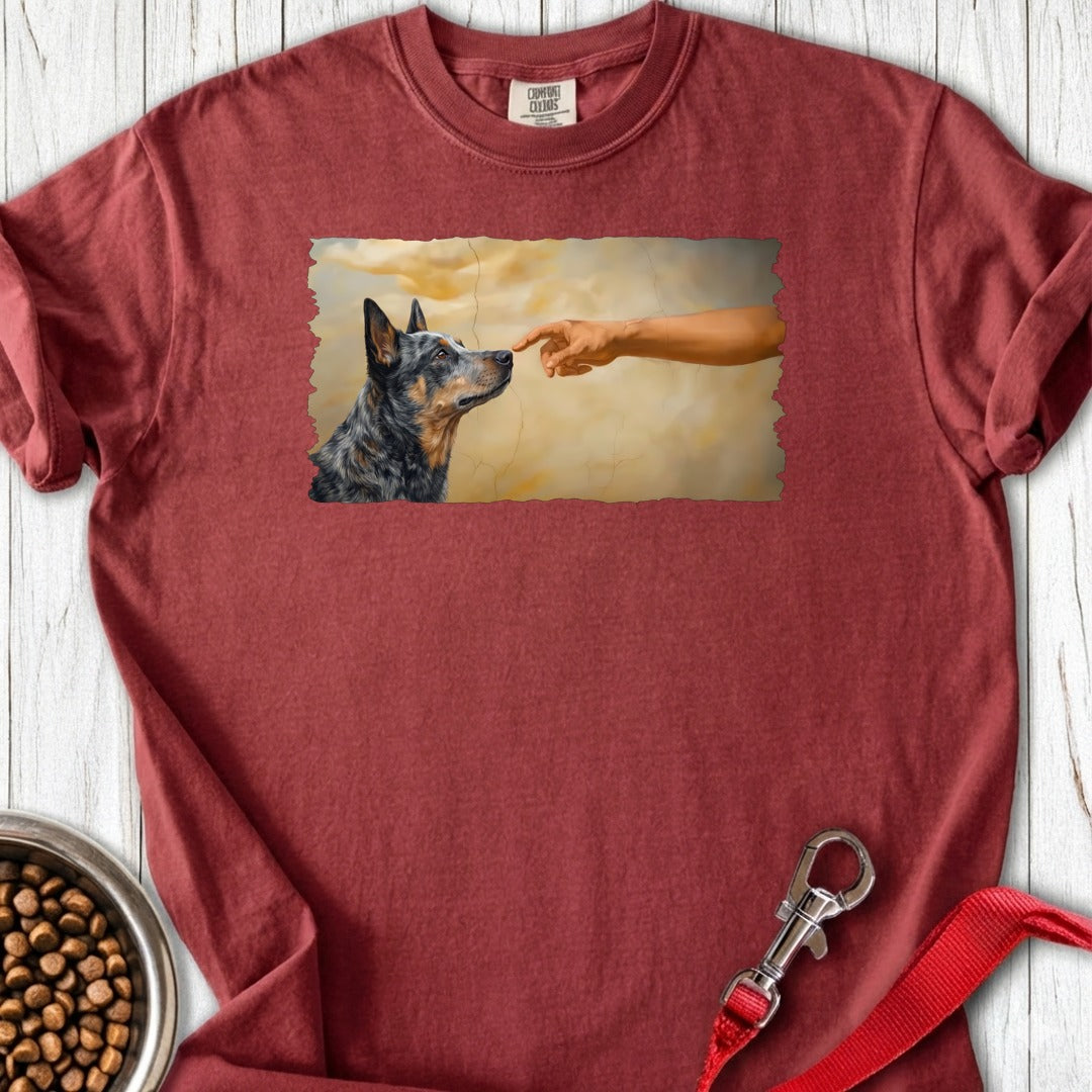 God Creates Blue Heeler Premium Tee Brick