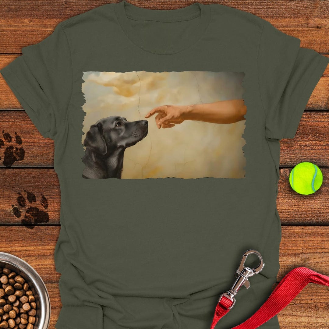 God Creates Charcoal Labrador Military Green
