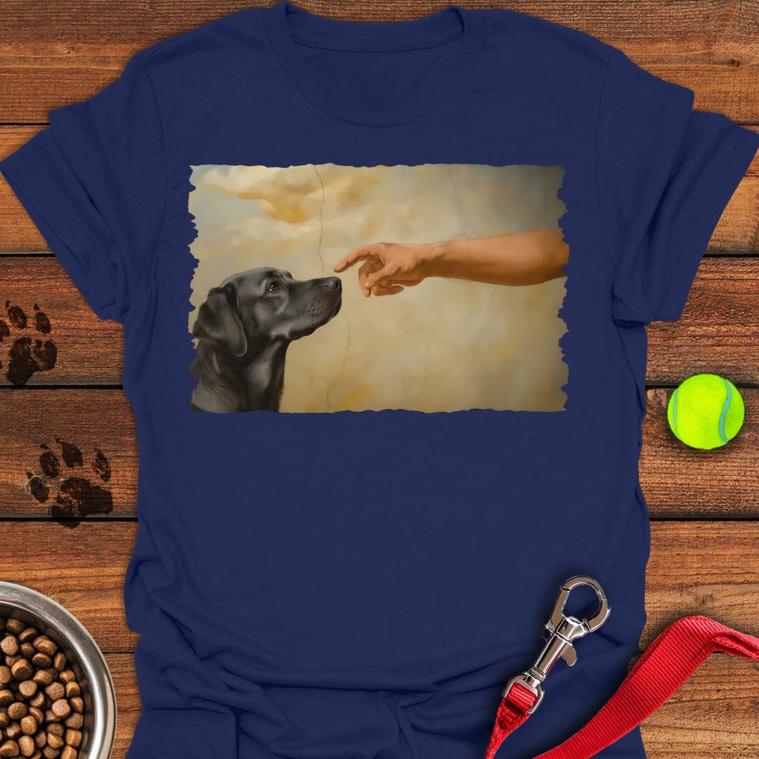 God Creates Charcoal Labrador Navy