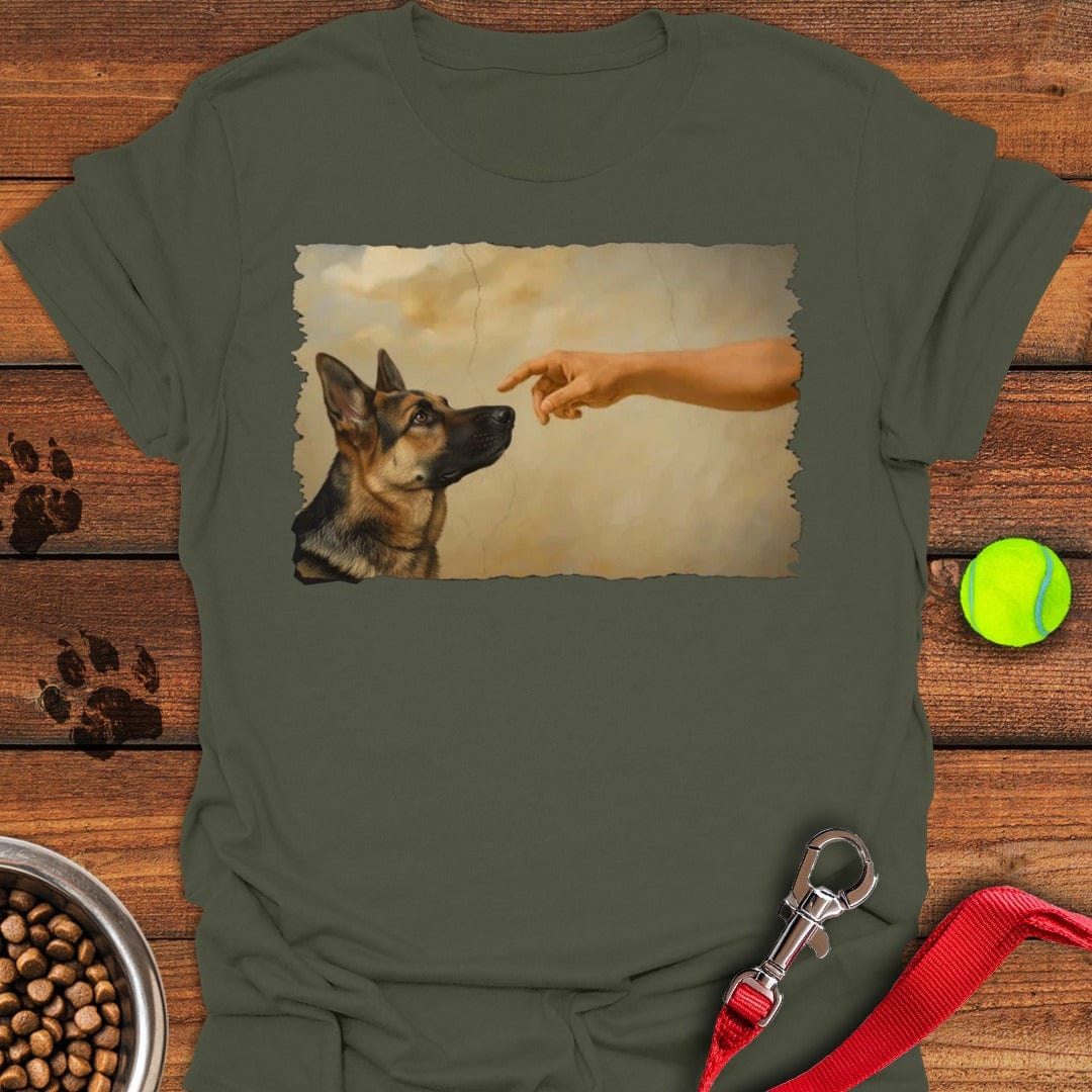 God Creates German Shepherd Military Green