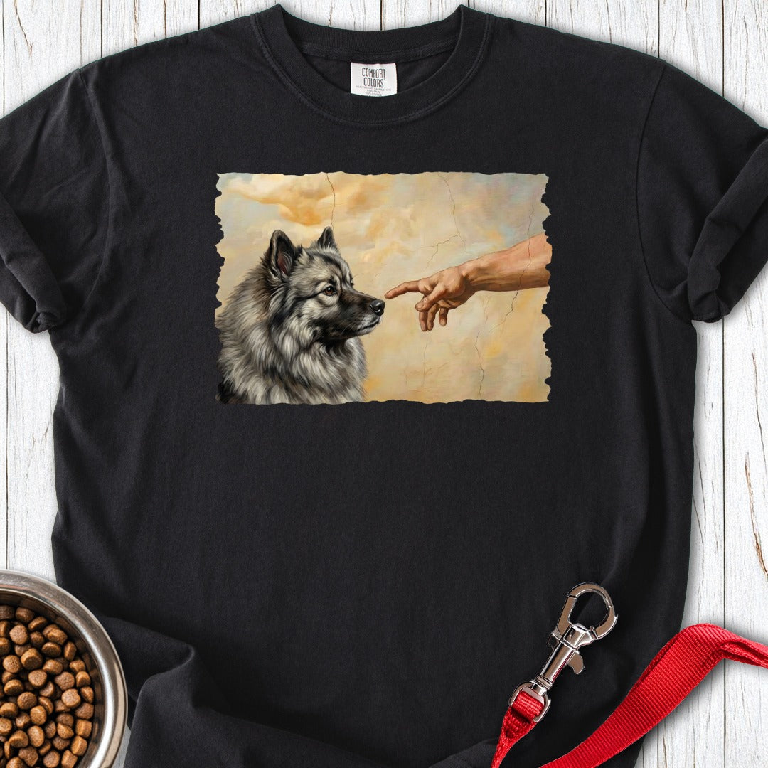 God Creates Keeshond Premium Tee Black