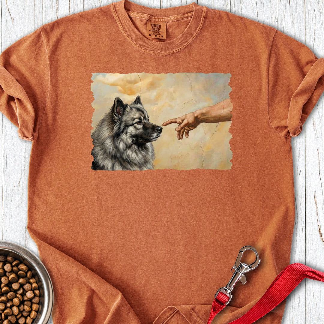 God Creates Keeshond Premium Tee Yam