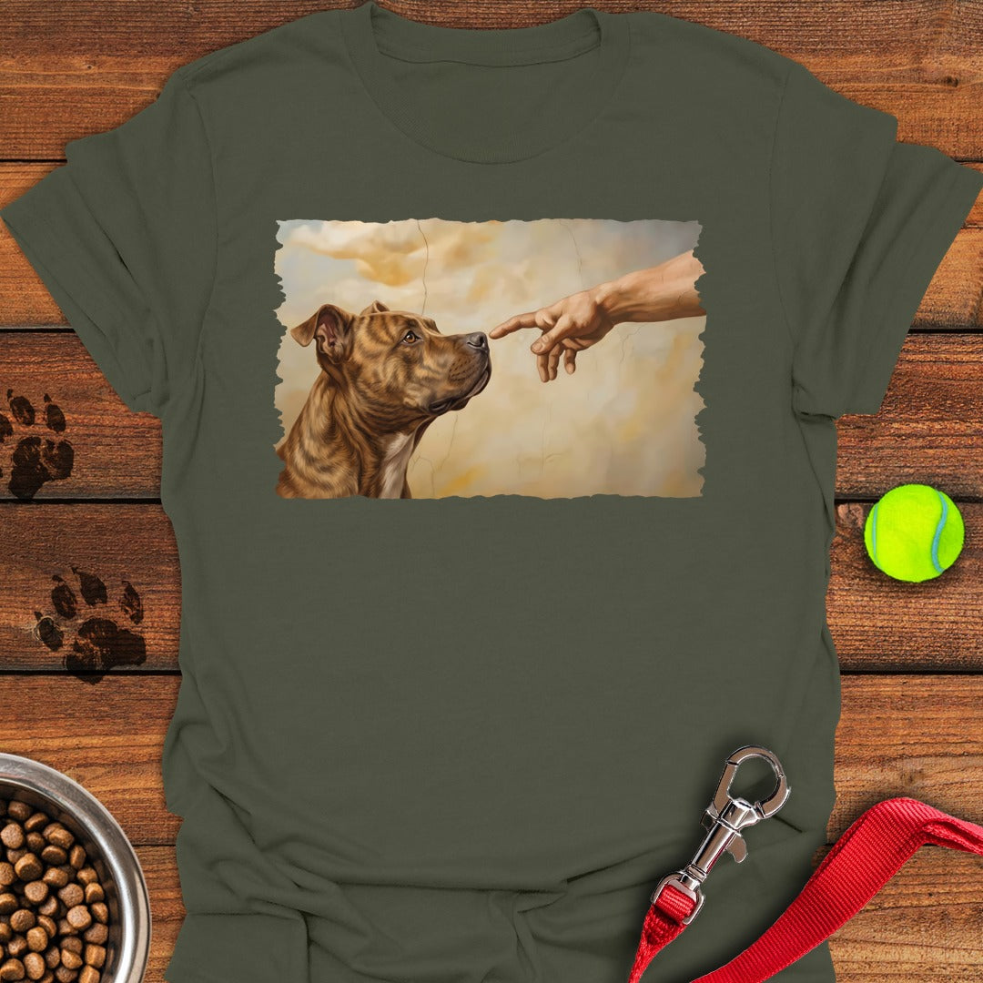God Creates Pit Bull Military Green