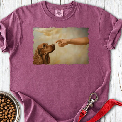 God Creates Red Cocker Spaniel Premium Tee Berry