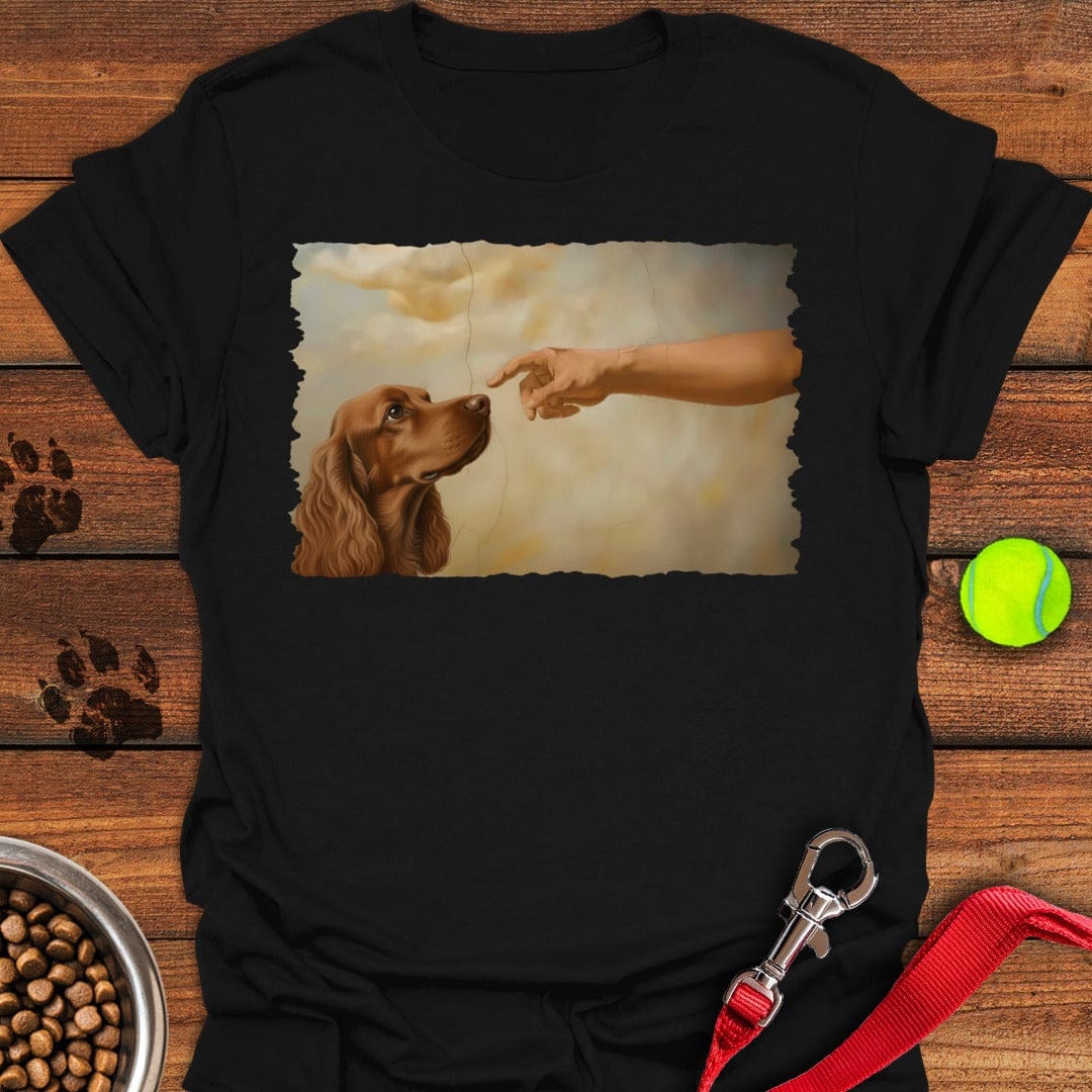 God Creates Red Cocker Spaniel Black