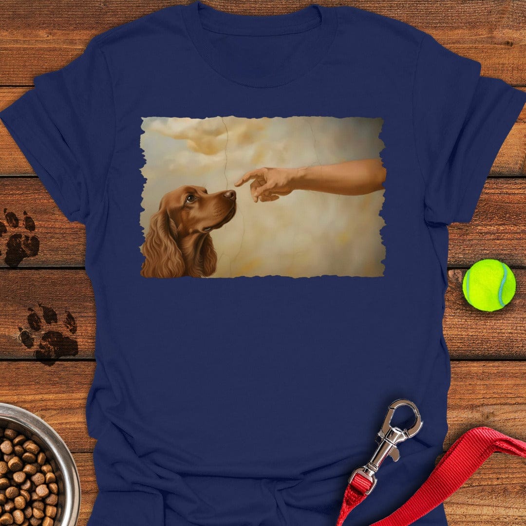 God Creates Red Cocker Spaniel Navy