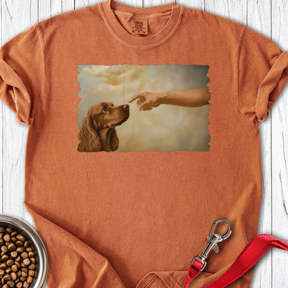 God Creates Red Cocker Spaniel Premium Tee Yam