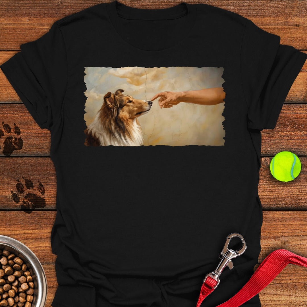 God Creates Rough Collie Black