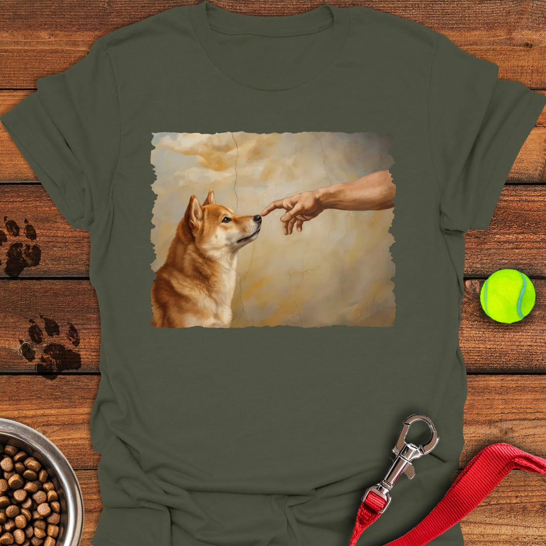 God Creates Shiba Inu Military Green