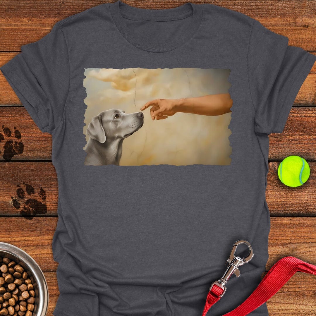 God Creates Silver Labrador Dark Heather