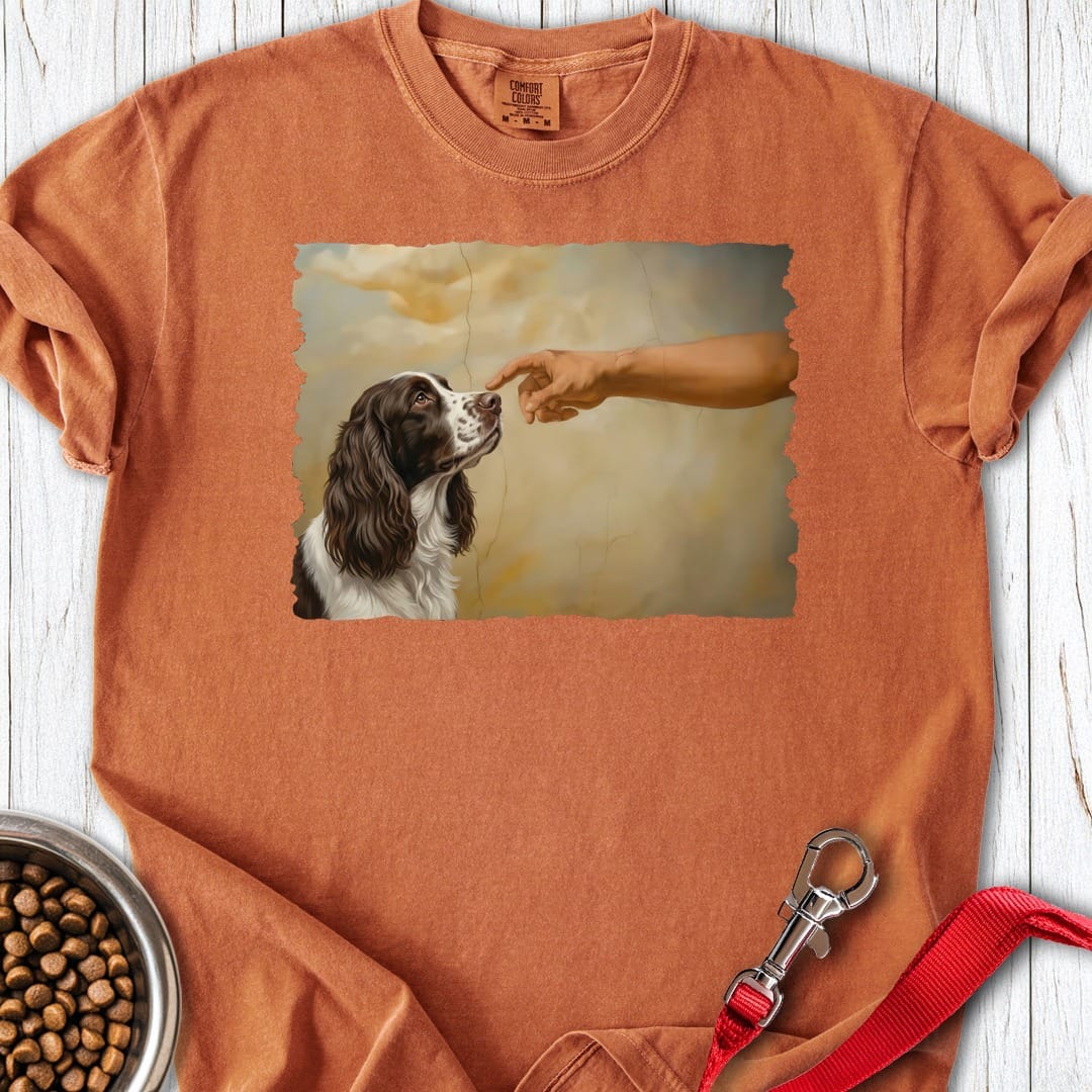 God Creates Springer Spaniel Premium Tee Yam