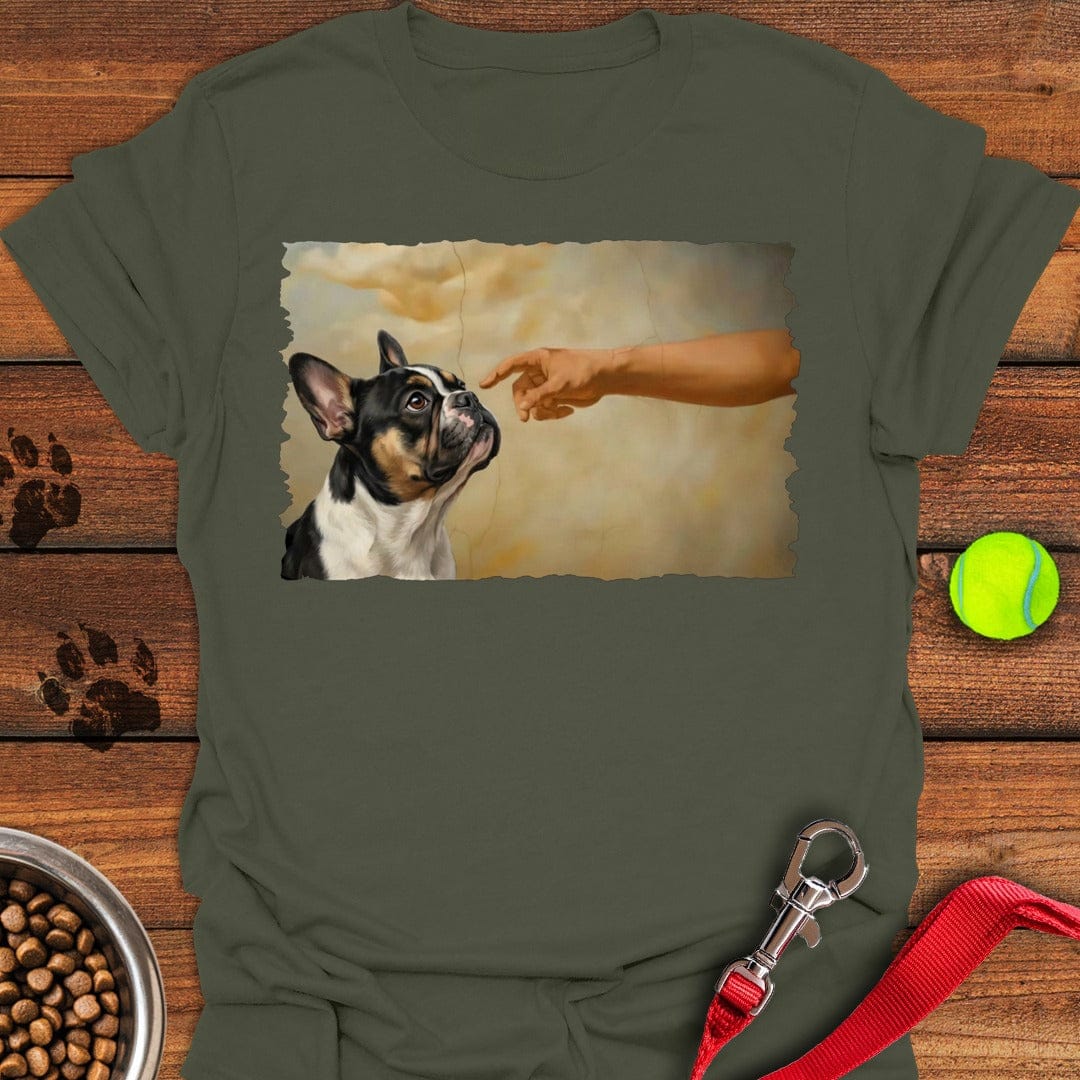 God Creates Tri Color Frenchie Military Green