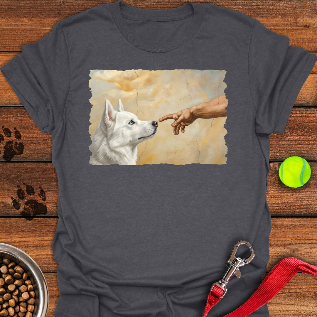 God Creates White Husky Dark Heather