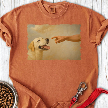 God Creates Yellow Lab Premium Tee Yam