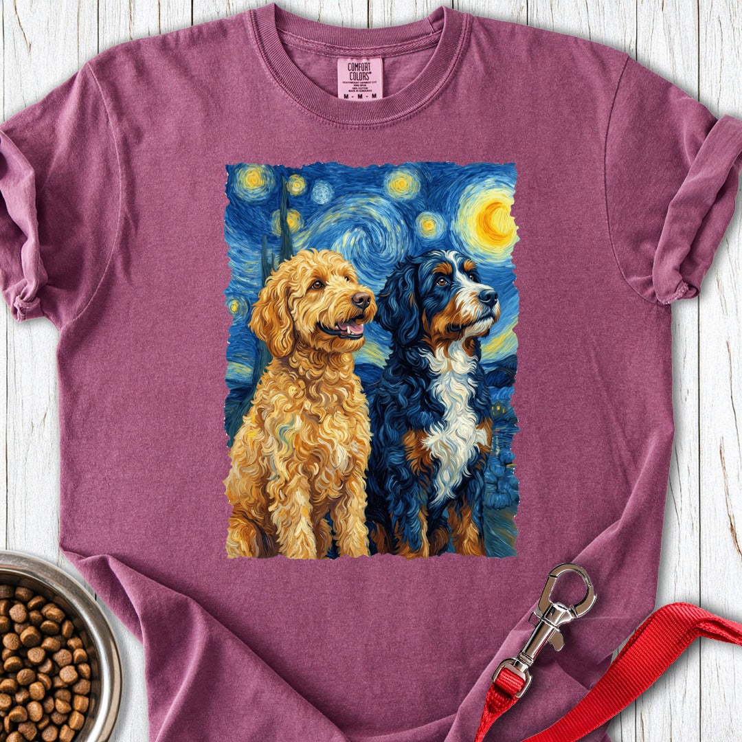 Golden Doodle & Bernedoodle Premium Tee Berry