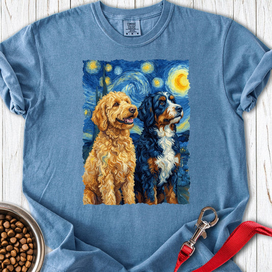 Golden Doodle & Bernedoodle Premium Tee Blue Jean