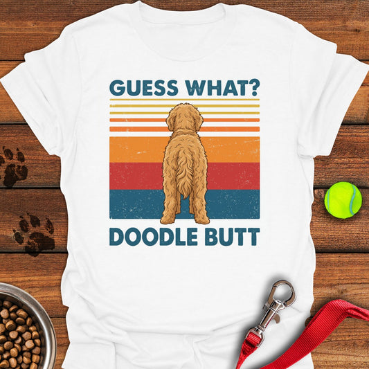 Golden Doodle Butt White