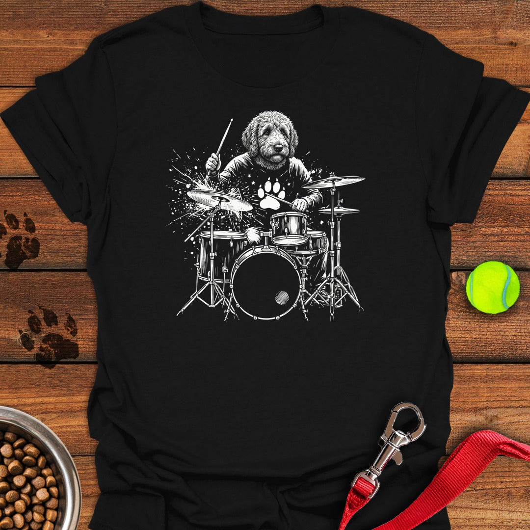 Golden Doodle Drummer Black