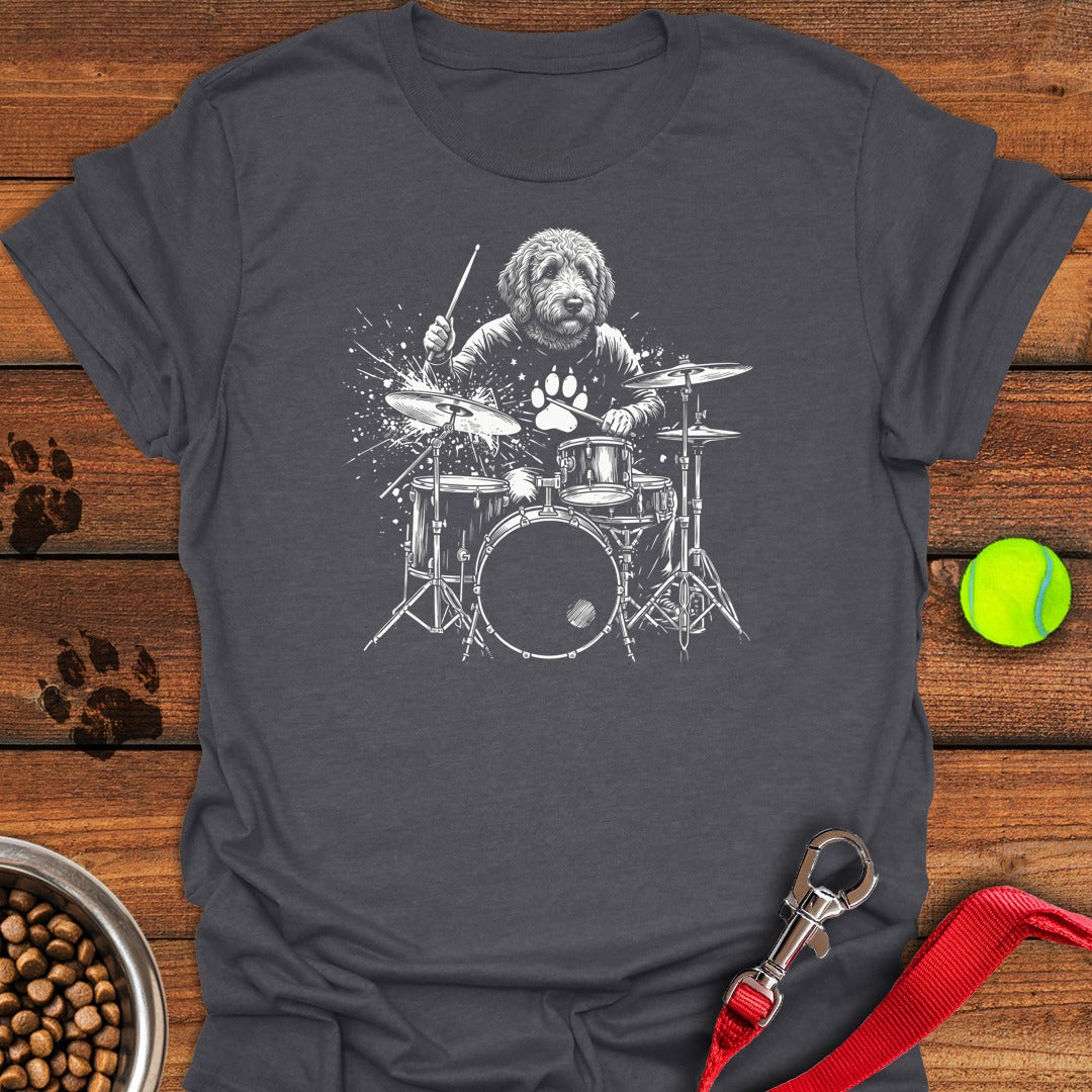 Golden Doodle Drummer Dark Heather