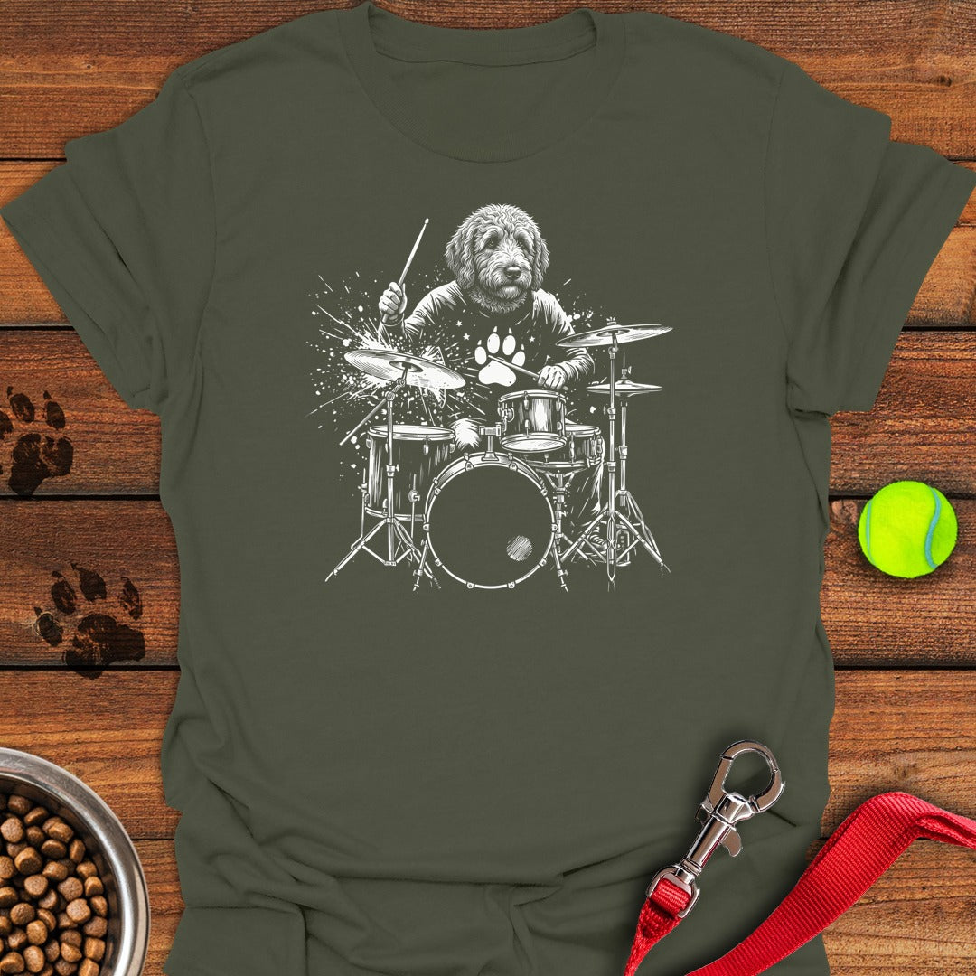 Golden Doodle Drummer Military Green